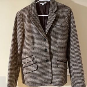Brown and Navy Wool Blazer